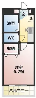 グレイスさつき【3階】の間取り