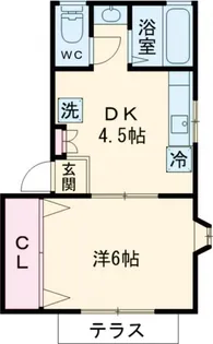 コンフォートハイツ【1階】の間取り