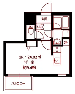 グランリーヴェル横浜ステラパーク【6階】の間取り