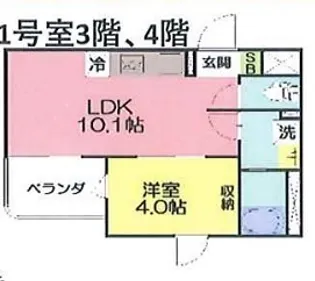 Sette Luce【3階】の間取り