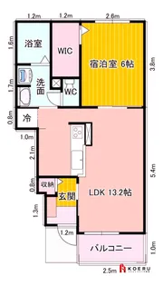 ヌーフ【1階】の間取り