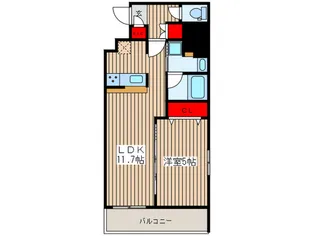 La Douceur秋葉原【5階】の間取り