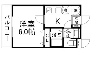 レジデンス京都伏見EAST【2階】の間取り