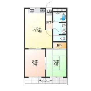 シティハイツ千本南【3階】の間取り
