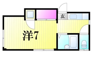 ハイツ山崎【1階】の間取り