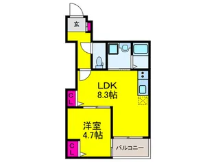 アリエッタ平野の郷【2階】の間取り