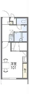 レオパレスシャルム【2階】の間取り