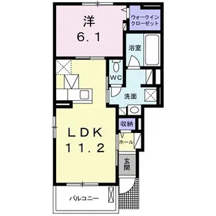ミルトハーモニーB【1階】の間取り