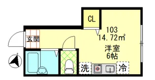 Wkb Konandai【1階】の間取り