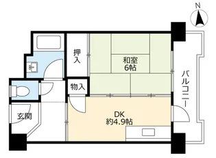 UR花山東【2階】の間取り