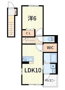 フリージアI【2階】の間取り