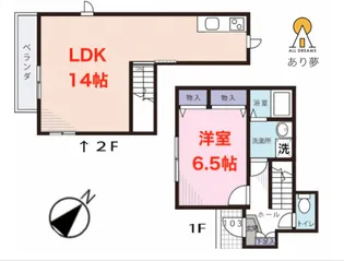 Tetti Verdi横浜B(テッティ ヴェルディ)【2階】の間取り