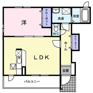 フラン グラース【1階】の間取り