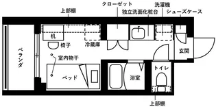 キャンパスヴィレッジ生田【3階】の間取り
