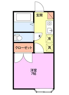 ヒルサイドハイツB棟【1階】の間取り
