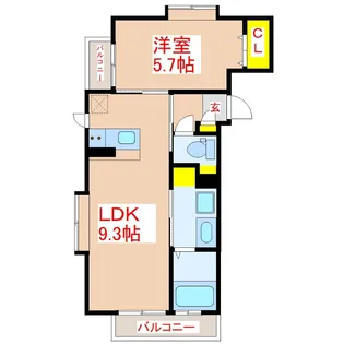 セントラルヒルズ【2階】の間取り