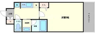 クオーレ玉造【3階】の間取り