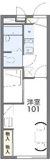 レオパレスティアラ【2階】の間取り