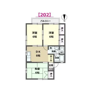 ボン・セジュール【2階】の間取り