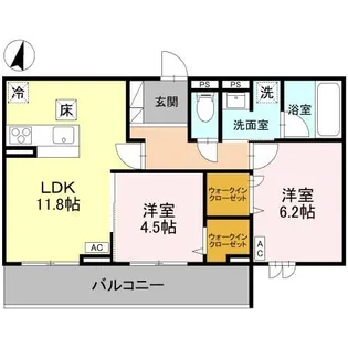 U-TORISIA簗瀬【1階】の間取り