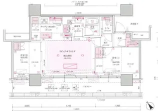 Brillia Tower 浜離宮 ブリリアタワー浜離宮【29階】の間取り
