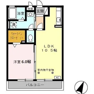 ラグランゼ大谷【1階】の間取り