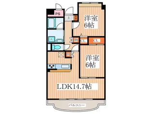 グリーン・メルベーユ【3階】の間取り