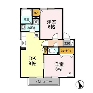 エピナール B/C【1階】の間取り