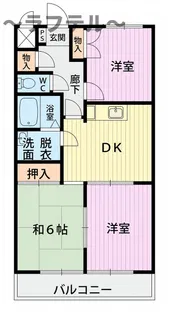 ルネッサンス小手指III号館【3階】の間取り
