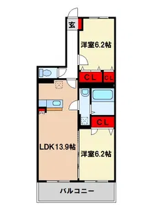 ステラルーチェ宰都【1階】の間取り