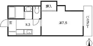 K.米湊【1階】の間取り
