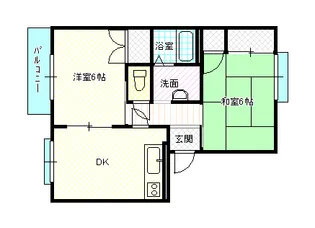 岡山県岡山市南区福吉町【アパート】の間取り