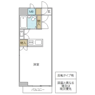 インペリアル水戸【1階】の間取り