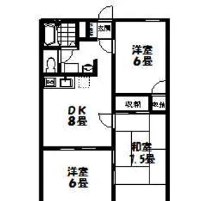グランディール【2階】の間取り