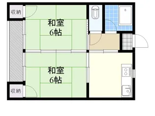 松栄荘【2階】の間取り