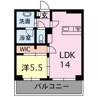 Lestia坪井【7階】の間取り