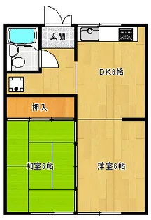 ダイケンハイツ【1階】の間取り
