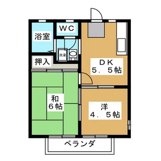ハイツ東谷【2階】の間取り