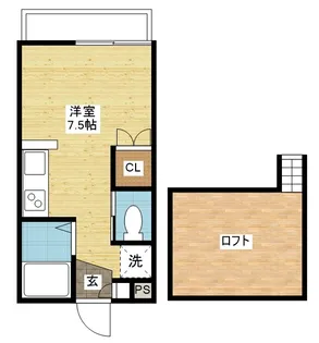 長崎県長崎市西山4【アパート】の間取り