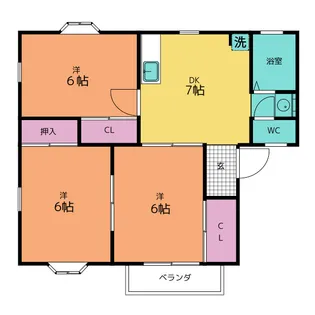 カーサ小鷹野 A【2階】の間取り