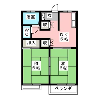 フレグランスHAYAMA A【2階】の間取り