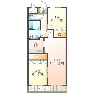 ドラウプニール【2階】の間取り