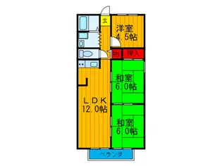 ハイムソレイユ【2階】の間取り