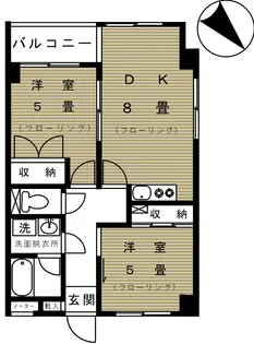 DORUFU 桂【2階】の間取り