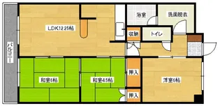 グリーンハイツアサダ【3階】の間取り