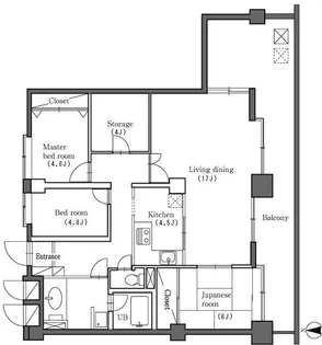 グランコートロマネスク【5階】の間取り