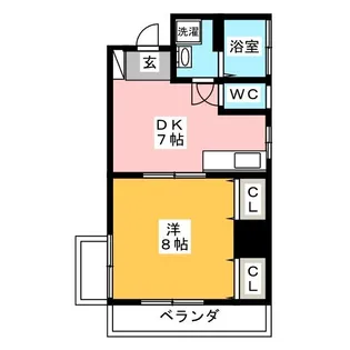 キャッスルいしい【2階】の間取り