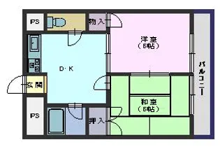 プランドール西島【2階】の間取り