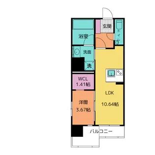 真砂町ソプラ【4階】の間取り