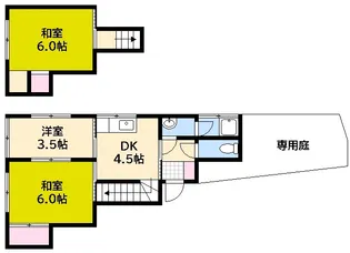 広島県広島市西区己斐中2【一戸建】の間取り